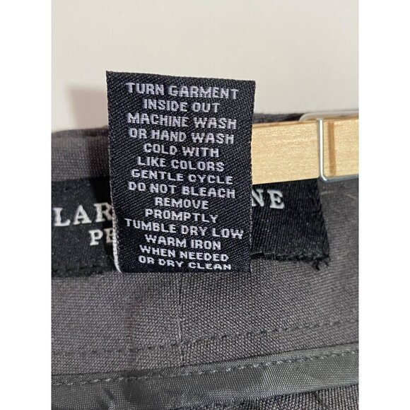 Larry Levine Petite Short Gray Pants Straight Leg Button Tab Pockets Women’s 12P - Picture 6 of 9